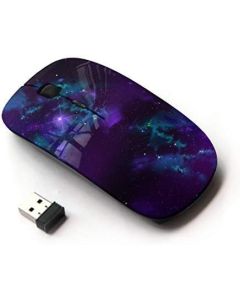 KawaiiMouse [ Optical 2.4G Wireless Mouse ] Purple Space Galaxy