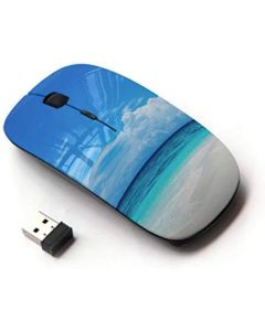 KawaiiMouse [ Optical 2.4G Wireless Mouse ] Caribbean White Sand Paradise Beach