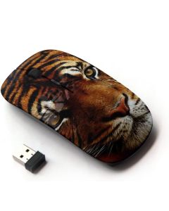 KawaiiMouse [ Optical 2.4G Wireless Mouse ] Tiger Sleepy Orange Big Cat Muzzle Animal