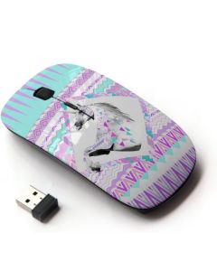 KawaiiMouse [ Optical 2.4G Wireless Mouse ] Purple Unicorn Mystical Little Girl Cute