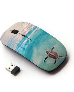 KawaiiMouse [ Optical 2.4G Wireless Mouse ] Tortoise Turtle Baby Watercolor Sea