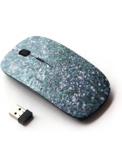 KawaiiMouse [ Optical 2.4G Wireless Mouse ] Glitter Silver Sparkling Bling Platinum